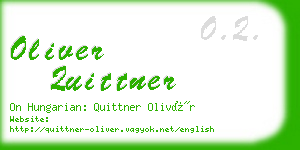oliver quittner business card